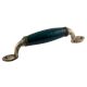 Forest Green Small Ceramic Antique Door Handles